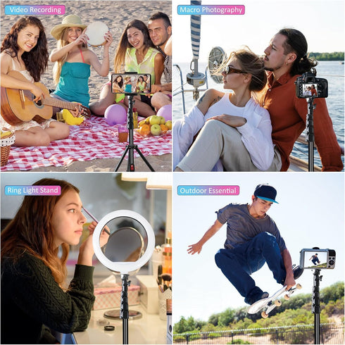 Olylogic All-in-One Extendable Phone Tripod & Selfie Stick, Lightweight Portable Camera Tripod Stand Compatible