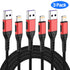 iPhone Charger, MFi Certified 3 Pack 1FT USB A Cable for Fast Charging, Compatible with iPhone Models