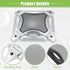 ACROPIX 6" Square Universal Car Speaker Grills Cover Mesh, Subwoofer Protector Case with Screws, Iron Silver Tone, Pack