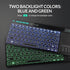 Rii RT518S Wireless and Bluetooth (Dual Mode) 2-LED Color Backlit Multimedia Keyboard with Multi-Touch Big Size