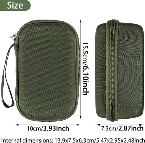 khanka Hard Travel Case for PENTAX WG-1000 Waterproof Digital Compact Camera - Case Only - Green