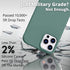 IceSword Pine Green iPhone 12 Pro Max Case - Thin Liquid Silicone Shockproof Cover, 6.7" with Soft Anti-Scratch