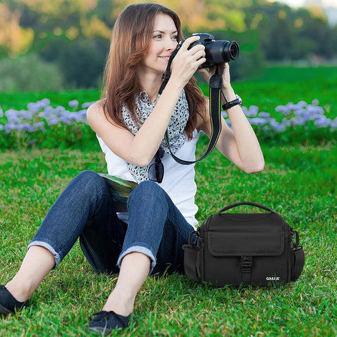 GMAK 9'' 4.7'' 7.5'', Waterproof Camera Bag for Photographers, Anti-shock Camera Shoulder Bags with Water-resistant