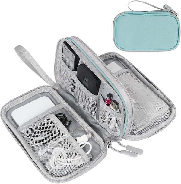 FYY Electronic Organizer Bag, Medium Size Waterproof Travel Cable Organizer Pouch for Cable, Charger, Phone, Earphone -