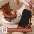 2 Kingdder Pcs Christmas Wood Cell Phone Stand Gifts Folding Chair Wooden Phone Holder Adjustable Office Cellphone