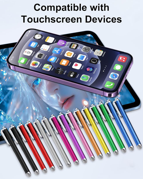 DAXINGXING 15 Devices,10 PCS Stylus Pen for Touchscreen,High Sensitivity Precision Stylus Pen with Durable Fiber