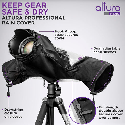 Altura Photo Waterproof Rain Cover for DSLR Cameras
