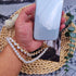 Phone Charm Anti Lost Wrist Strap, Pearl Beaded Phone Chain, Double Chains Hand Wrist Straps for Keychain, Phone