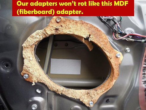 Rear Speaker Adapter Spacer Rings Fits Honda CRX - SAK053_55-1 Pair by MJM Car Speaker Adapters