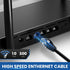 6 100 10Gbps Cat6 RJ45 PS4/5, Ultra Clarity Cables Cat Ethernet Cable ft, Outdoor&Indoor Ethernet Cable, High Speed