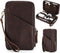 Electronic Organizer Case Tech Kit, Handmade Leather, Portable Travel Storage for Phone, USB Cables, Chargers