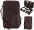 Electronic Organizer Case Tech Kit, Handmade Leather, Portable Travel Storage for Phone, USB Cables, Chargers