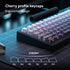 dagaladoo Sets 61/64/66/68/71/75/84/87 White/Grey Topographic keycap Line Backlit Gradient keycaps Shine Through