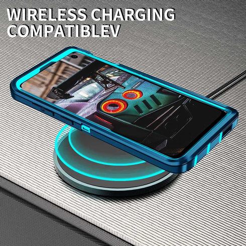 Galaxy S10e Case for Samsung, Shockproof Dustproof 3-Layer Heavy Duty Protection Cover, Turquoise