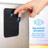 Gsbnjuy 2-Pocket Portable Hard Drive Sleeve Stick on Pouch with Reusable Adhesive SSD Hard Drives Carrying Case