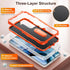 BaHaHoues Samsung Galaxy S22 Case with Built-in Kickstand, Shockproof/Dustproof/Drop Proof Military Grade Protective