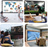 BooLooT 120 Inch 16:9 (120 inches) Projector Screen Portable Movies Screens Foldable Wrinkle-Resistant Fabric with Dual