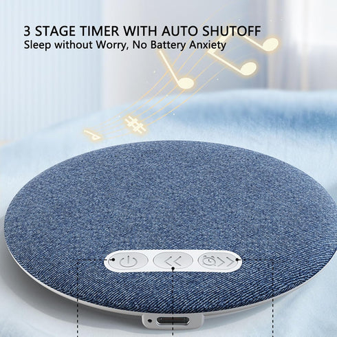 LICAEVEY 250mAh Bluetooth Pillow Speaker - Ultra Thin Portable White Noise Machine with Auto Off Timer, Under Pillow