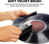 6-in-1 GOgroove Vinyl Record Cleaner Kit - Velvet Record Brush for Turntable Player, Silicone Roller, Stylus Brush