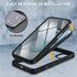 CENHUFO iPhone 15 Case, Built-in Anti Peep Tempered Glass Privacy Screen Protector, Shockproof Clear Cover - Black
