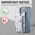 Stick on Wallet for Phone Case, Credit Adhesive Card Holder for Back of Phone Cases, Flip Leather Zipper Flower Wallet