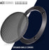 Facmogu 2PCS 4in Black Round Speaker Grills Cover, Metal Mesh Replacement for 4 Inch Woofer Speakers