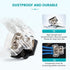 3 Way Power Distribution Block Zinc-Alloy, 0/2/4 Gauge in 4/8 Gauge Out, Auto Car Audio Distribution Connecting Block