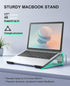 Soqool 12-17'' Laptop Stand for Desk, Ergonomic Detachable Laptop Riser, Aluminum MacBook Stand, Compatible with All