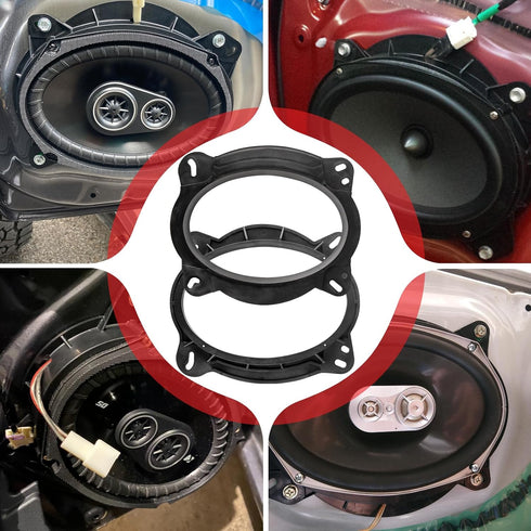 RED WOLF 6" x 9" Front Door Speaker Mount Adapter for 2004 Up Toyota 4Runner, Avalon, Highlander, Tacoma