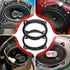 RED WOLF 6" x 9" Front Door Speaker Mount Adapter for 2004 Up Toyota 4Runner, Avalon, Highlander, Tacoma