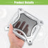 ACROPIX 6" Square Universal Car Speaker Grills Cover Mesh, Subwoofer Protector Case with Screws, Iron Silver Tone, Pack