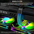 Sirlyr 8 3060 4060 4070 6600 580 5V3Pin RGB Pin PCIE Cable,Bright ARGB GPU Cables Extension for RTX Radeon RX Graphics