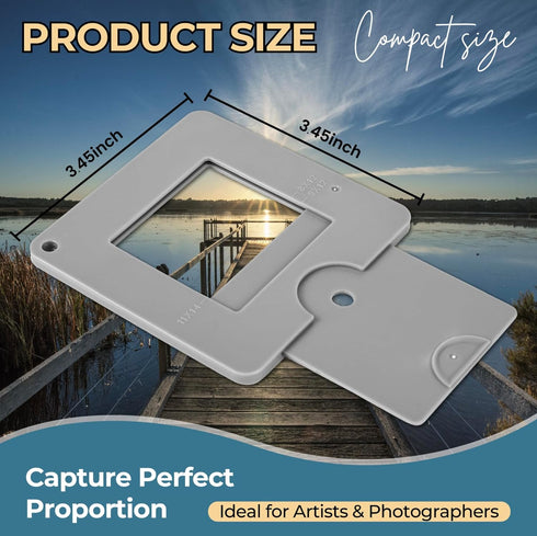 ViewFinder & Color Isolation ViewCatcher Sliding Mechanism - Custom Viewfinder & View Finder for Artists | Artist