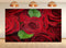 UPXIO 10x7ft Red Roses with Green Leaves Backdrop Romantic Floral Bouquet Photo Background