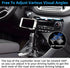 Bokexing 360 Car Cup Holder Phone Mount, Automotive Rotatable Adjustable Gooseneck Height Cell Phone Cradle Mount