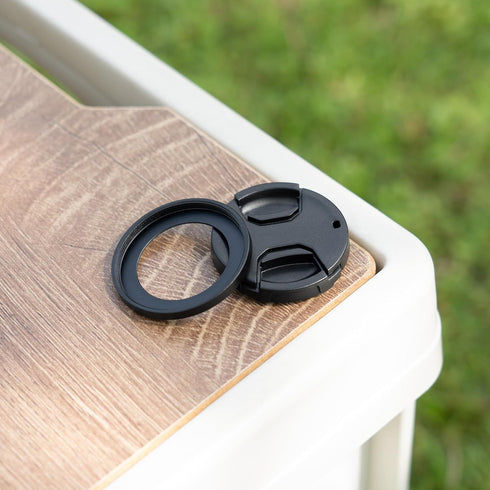 Adherent Thread Filter Adapter Lens Adapter Ring for Canon V10 Camera, Includes 37mm Snap-On Lens Cap & Cap Keeper