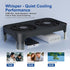 GSCOLER X4 140mm Quiet USB Cooling Fan, High Speed Dual USB PC Fan with One-Touch Switch, Stackable Design for Router