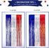 LOLStar 4th of July Decorations, 3 Pack Red White Blue Tinsel Foil Fringe Curtains, Photo Booth Prop Streamer Backdrop