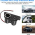 MEIRIYFA Dual USB Cigarette Lighter Socket Power Outlet Car Charger, 3.1A Dual USB + Cigarette Lighter Adapter