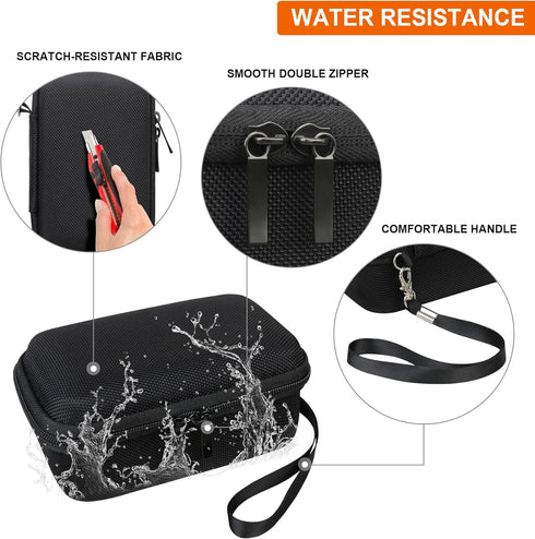 Hard Travel Case for Kodak F9/1 Shot/Ilford/Corex Reusable Ultra 35mm Film Camera, Protective Storage with Zipper Mesh
