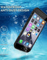 Waterproof Case for iPhone SE 2020, iPhone 8/7 Cover with Screen Protector, Shockproof Snowproof Case (Black)