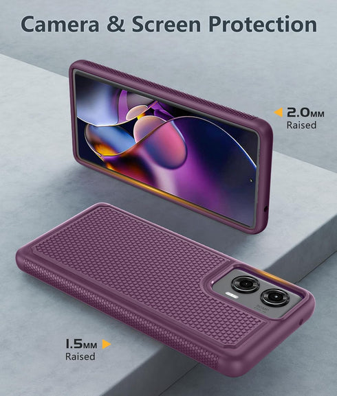 FNTCASE for Motorola Moto G-Stylus-5G-2024 Case, Dual Layer Heavy Duty Shockproof Rugged Cover, 6.7 inch