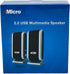 IMD168B 2.0 Channel Stereo Speakers, Wired with USB Power and 3.5mm AUX for PC and Computer