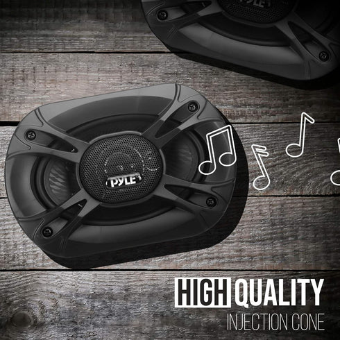 Pyle 3-Way Universal Car Stereo Speakers, 300W 5”x7” Triaxial Loud Pro Audio Speaker Pair