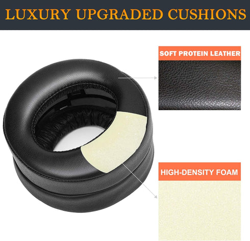 SOULWIT Ear Pads Cushions for Sony Platinum Wireless Playstation PS4 Headset, Replacement Earpads for 2018 Version,