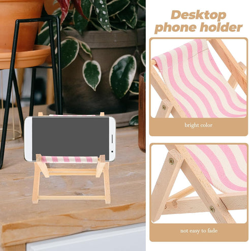 Kichvoe Beach Chair Phone Stand Desktop Mobile Phone Holder Stand for Home Office Assorted Style Assorted Style