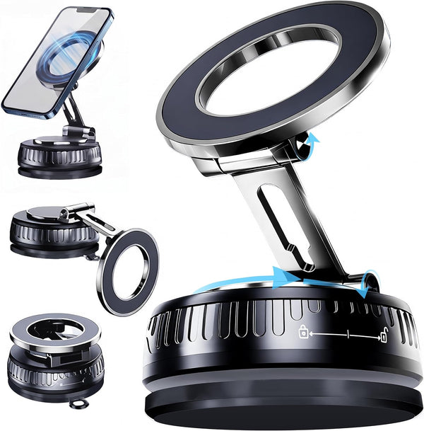 Briteroh 2026 Upgraded Magnetic Car Phone Mount for MagSafe: 360 Rotatable Adjustable Holder