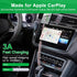 Coiled USB C to Lightning Cable 3Ft, Short iPhone Charger for Car Apple CarPlay, Pink with Data Sync & LED