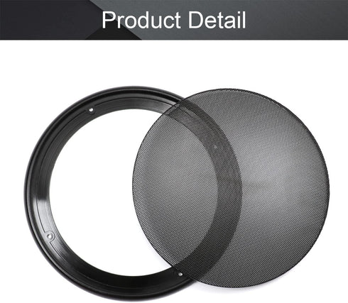 Fielect 4Pcs 6.5inch Speaker Grill Cover, Mesh Decorative Circle Woofer Guard Protector Cover with Screws