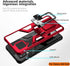 LMDAMZ Heavy Duty Shockproof Kickstand Case for Samsung Galaxy A42 5G, Double Protection (TPU+PC) 6.6 Inch - Red